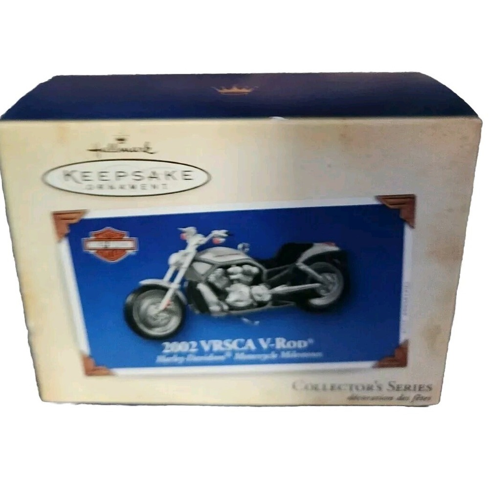 Hallmark 2004 Harley-Davidson 2002 VRSCA V-Rod Motorcycle Milestones Ornament